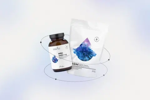Suplementy diety MSM 1400 mg i proszek MSM Organic Sulphur. Dowiedz się, msm co to jest i jak działa.